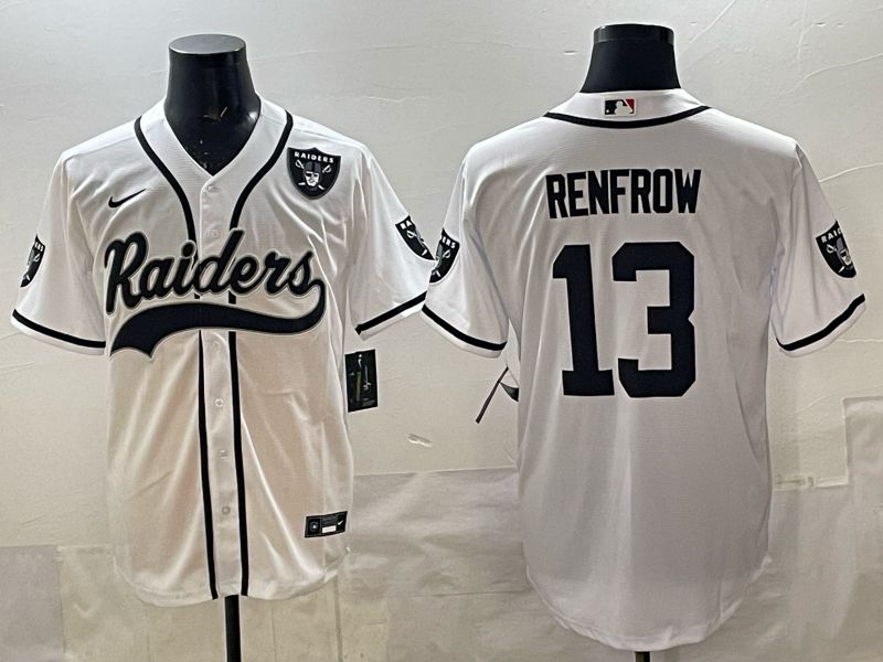 Men 2025 Oakland Raiders #13 Renfrow white 3th generation Joint Name Nike Limited NFL Jersey style 05->oakland raiders->NFL Jersey